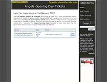 Tablet Screenshot of angelsopeningday.com